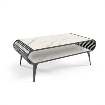 Couchtisch AVO mit Ablage abgerundet durchbrochen