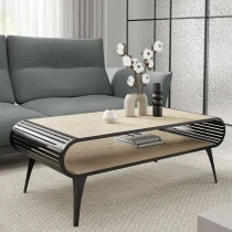 Couchtisch AVO mit Ablage abgerundet durchbrochen