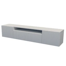 TV-Lowboard RIO 200 cm hängend mit geriffelter Front