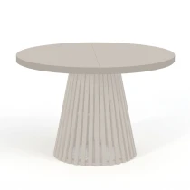 Runder Ausziehbarer Esstisch DOVER mit LAMELLEN