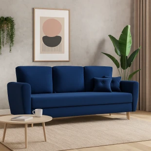 Sofa LAGOS Schlafsofa SPRINGS skandinavisch modern für Wohnzimmer