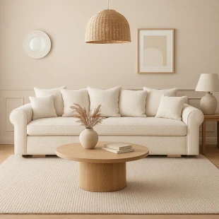 Schlafsofa MALMO ausziehbar skandinavisch modern für Wohnzimmer