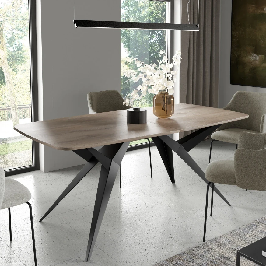 Tisch AXEL ausziehbarer Metallbein Tisch AXEL ausziehbarer Metallbein