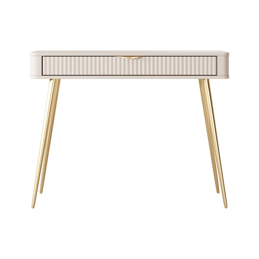 Schminktisch LATE mit geriffelten Fronten Schminktisch LATE mit geriffelten Fronten