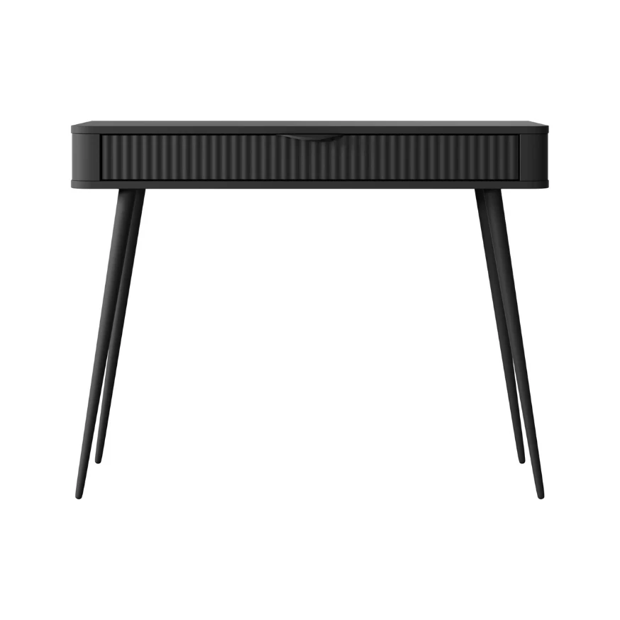 Schminktisch LATE mit geriffelten Fronten Schminktisch LATE mit geriffelten Fronten