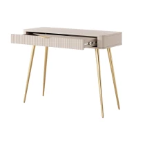 Schminktisch LATE mit geriffelten Fronten