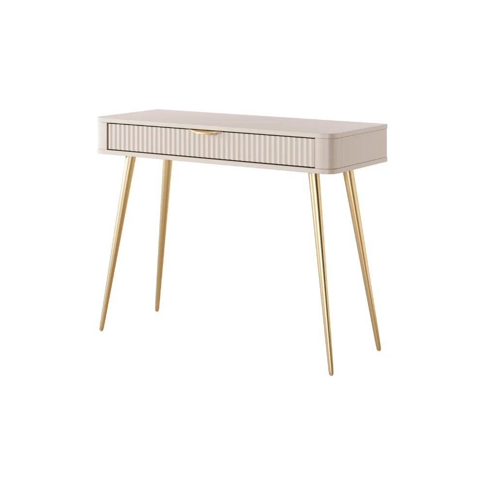 Schminktisch LATE mit geriffelten Fronten Schminktisch LATE mit geriffelten Fronten