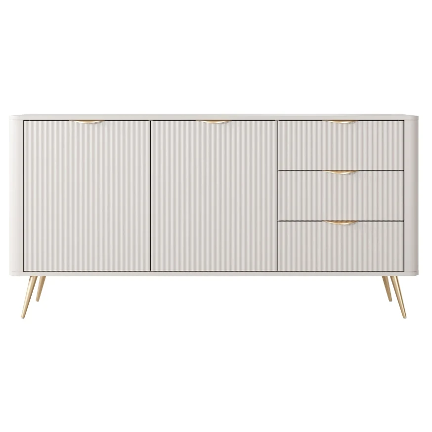 Kommode LATE 2D3S mit geriffelten Fronten Kommode LATE 2D3S mit geriffelten Fronten