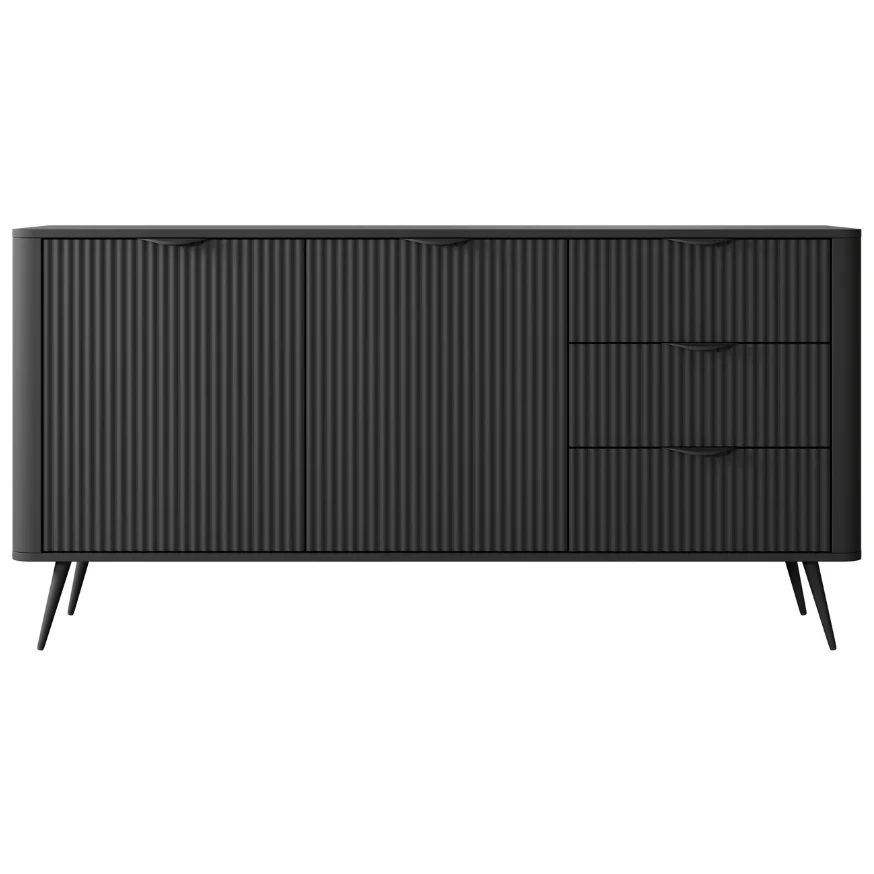 Kommode LATE 2D3S mit geriffelten Fronten Kommode LATE 2D3S mit geriffelten Fronten