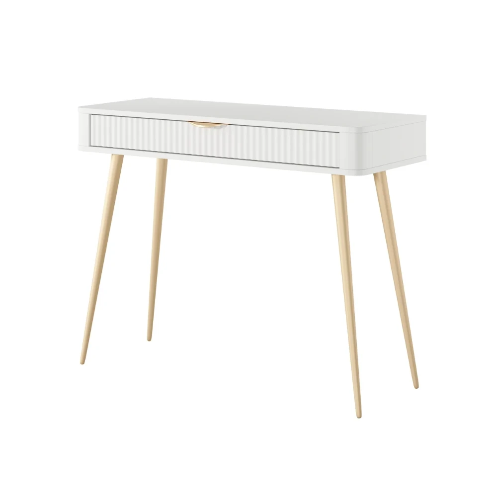 Schminktisch LATE mit geriffelten Fronten Schminktisch LATE mit geriffelten Fronten