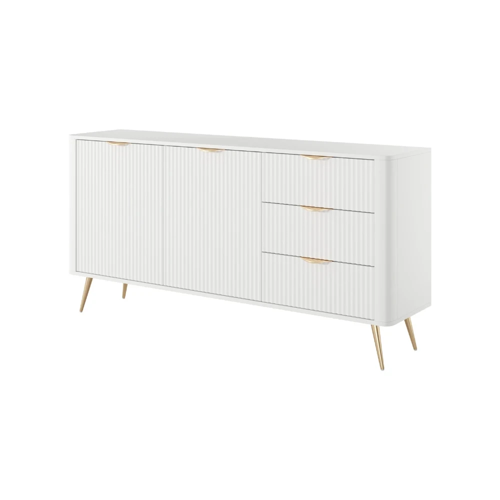 Kommode LATE 2D3S mit geriffelten Fronten Kommode LATE 2D3S mit geriffelten Fronten