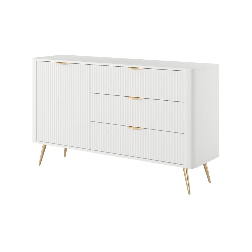 Kommode LATE D3S mit geriffelten Fronten Kommode LATE D3S mit geriffelten Fronten
