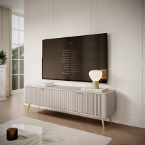 TV-Schrank 163 cm mit geriffelten Fronten