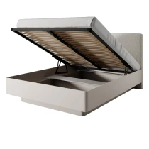 Bett LATE 160x200 cm mit gepolstertem Kopfteil