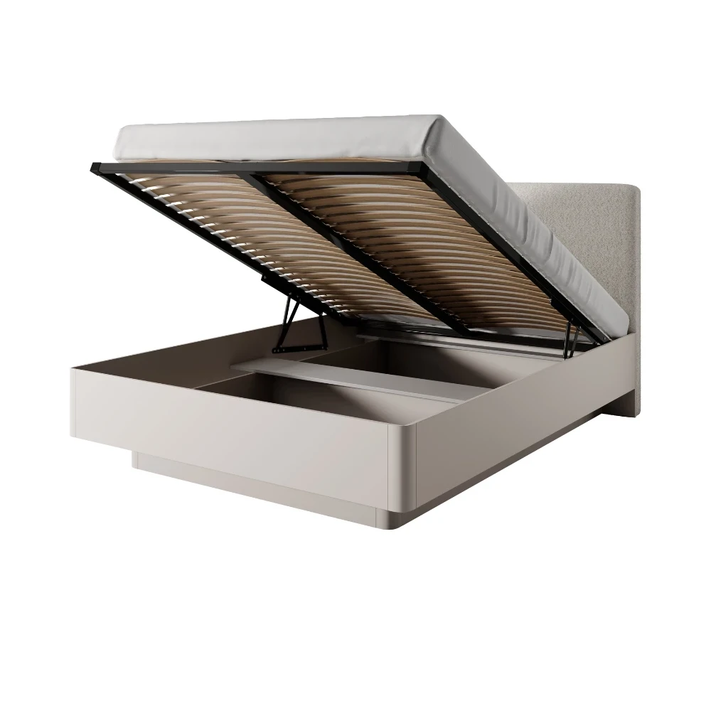 Bett LATE 160x200 cm mit gepolstertem Kopfteil