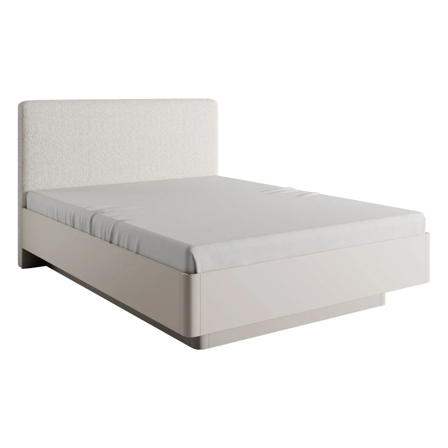 Bett LATE 160x200 cm mit gepolstertem Kopfteil