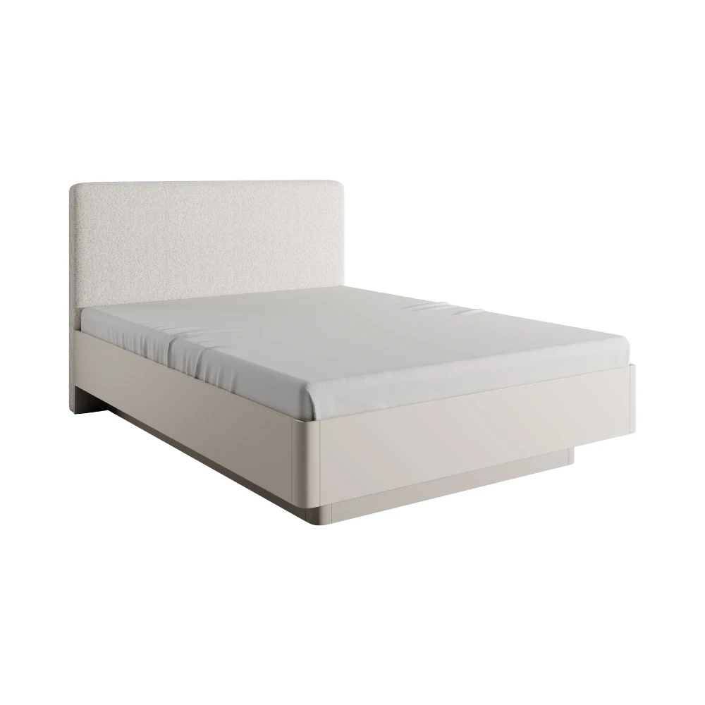 Bett LATE 160x200 cm mit gepolstertem Kopfteil