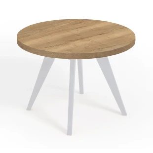 Runder LOFT industrieller Holztisch LORA