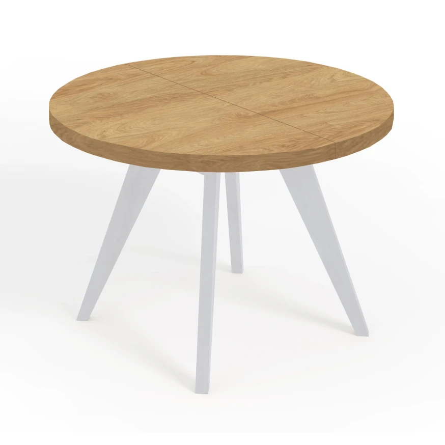 Runder LOFT industrieller Holztisch LORA