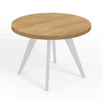 Runder LOFT industrieller Holztisch LORA