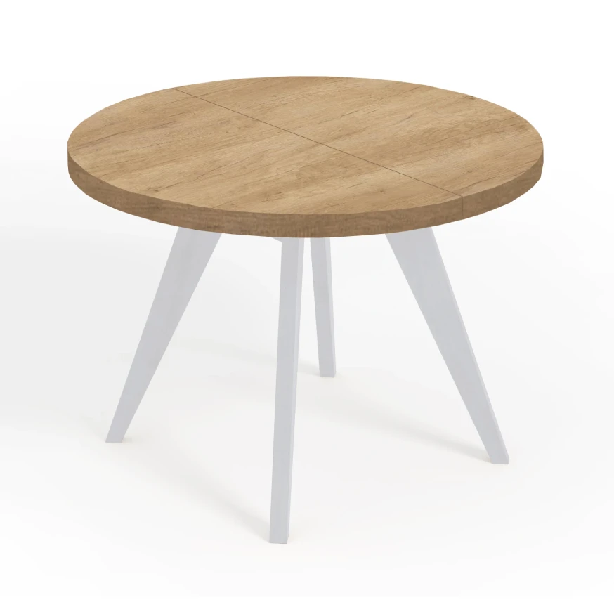 Runder LOFT industrieller Holztisch LORA