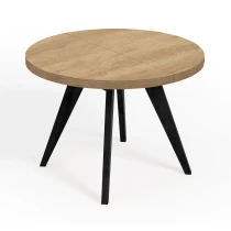 Runder LOFT industrieller Holztisch LORA