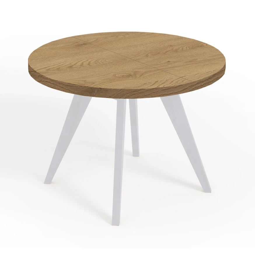 Runder LOFT industrieller Holztisch LORA