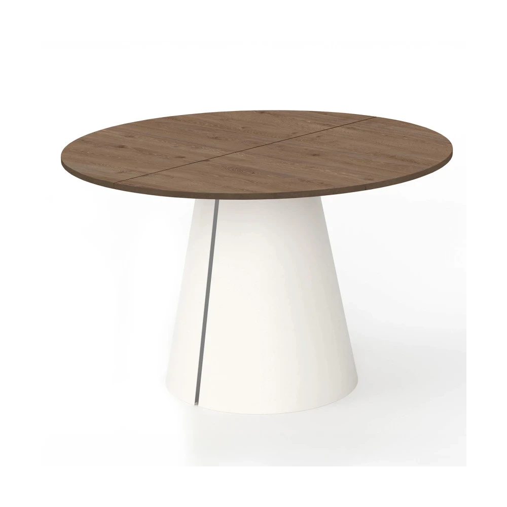 Runder ausziehbarer Tisch CORTIC Ø100, Ø120 cm