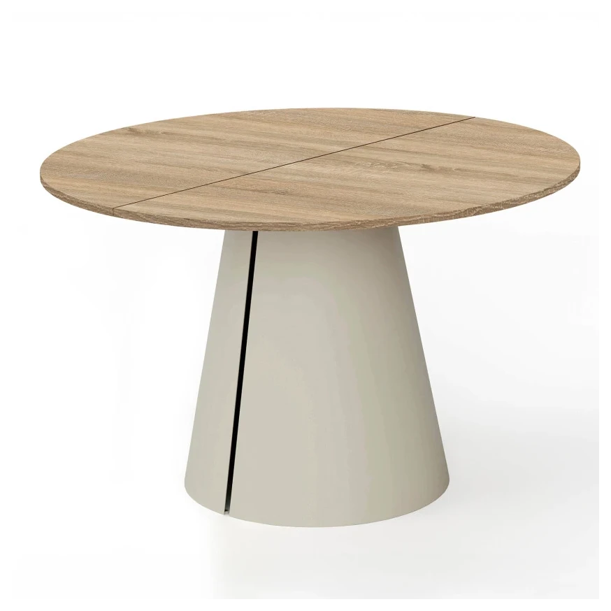 Runder ausziehbarer Tisch CORTIC Ø100, Ø120 cm