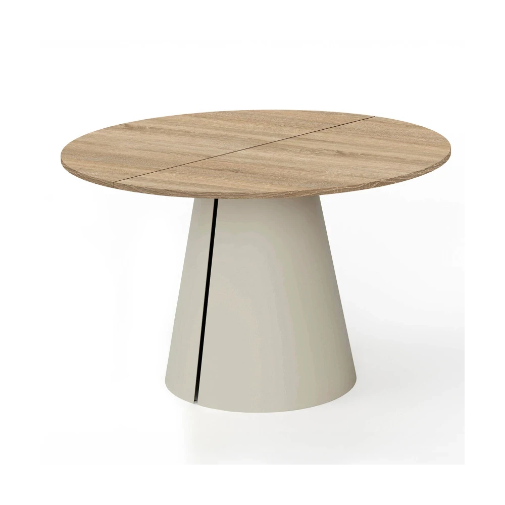 Runder ausziehbarer Tisch CORTIC Ø100, Ø120 cm