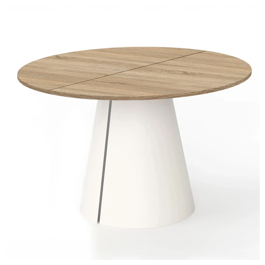 Runder ausziehbarer Tisch CORTIC Ø100, Ø120 cm