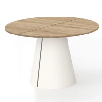 Runder ausziehbarer Tisch CORTIC Ø100, Ø120 cm