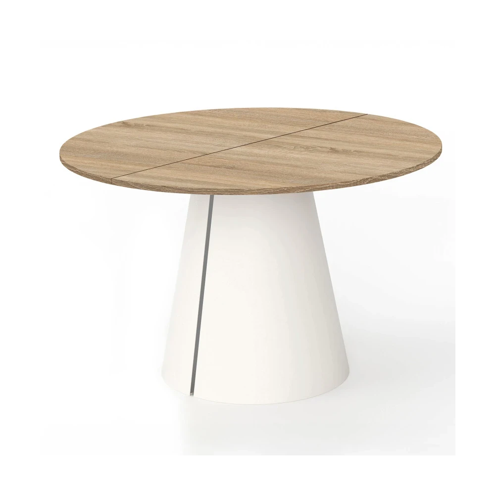 Runder ausziehbarer Tisch CORTIC Ø100, Ø120 cm