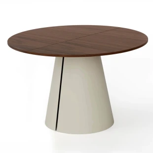 Runder ausziehbarer Tisch CORTIC Ø100, Ø120 cm