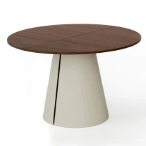 Runder ausziehbarer Tisch CORTIC Ø100, Ø120 cm