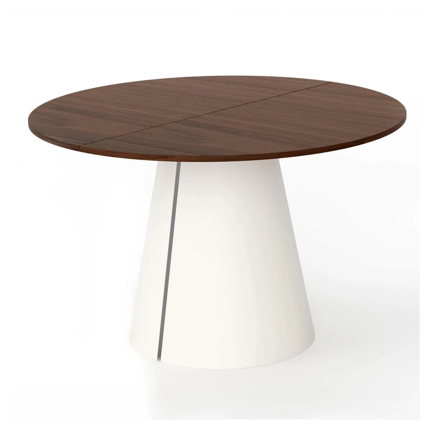 Runder ausziehbarer Tisch CORTIC Ø100, Ø120 cm