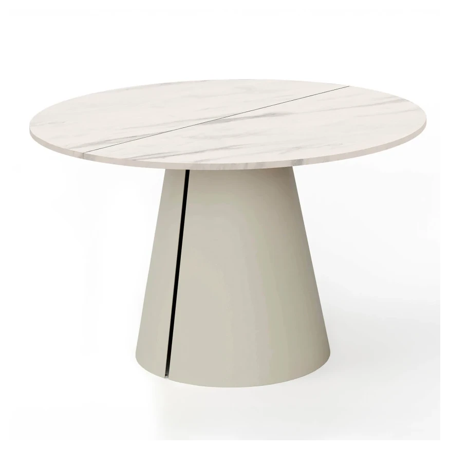 Runder ausziehbarer Tisch CORTIC Ø100, Ø120 cm