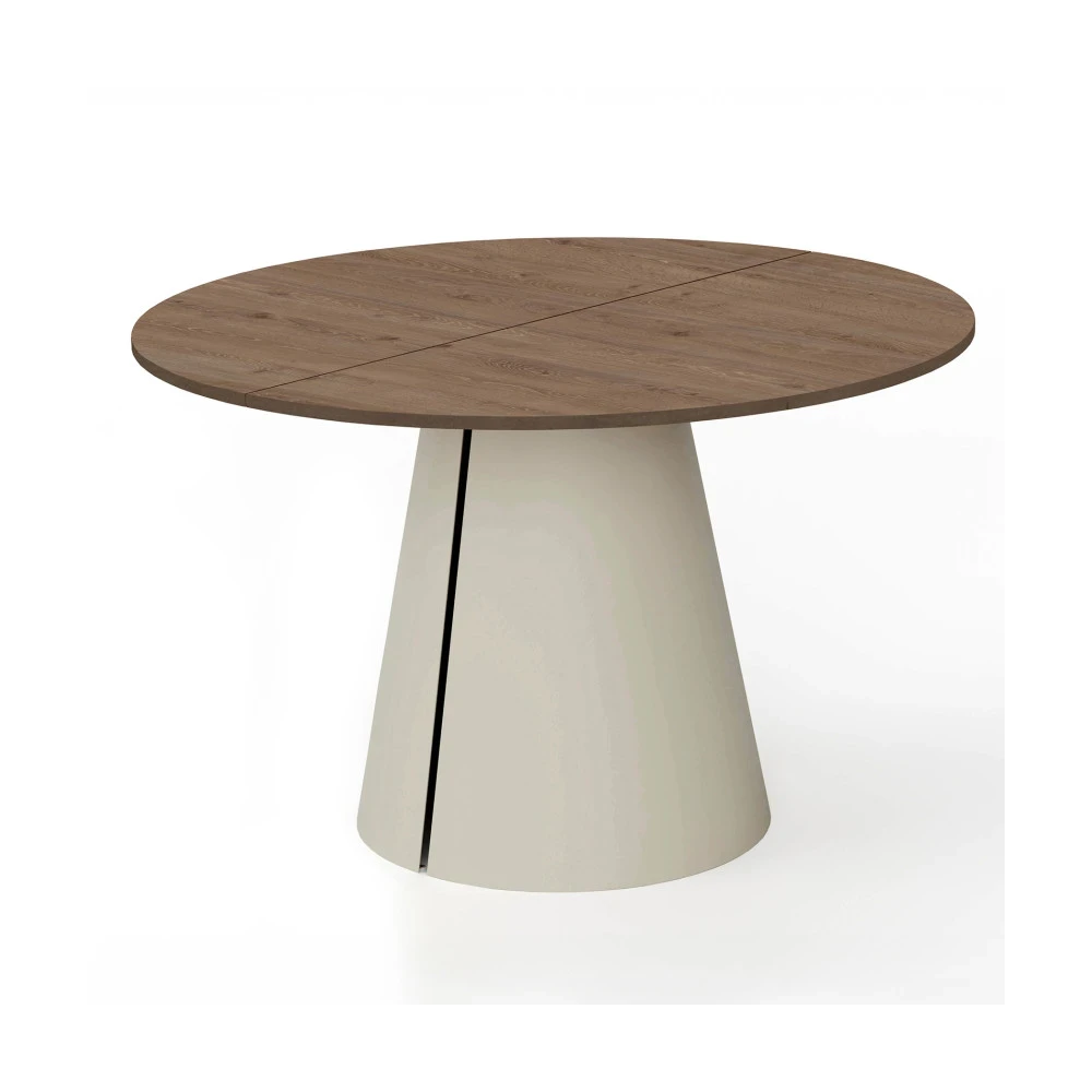 Runder ausziehbarer Tisch CORTIC Ø100, Ø120 cm