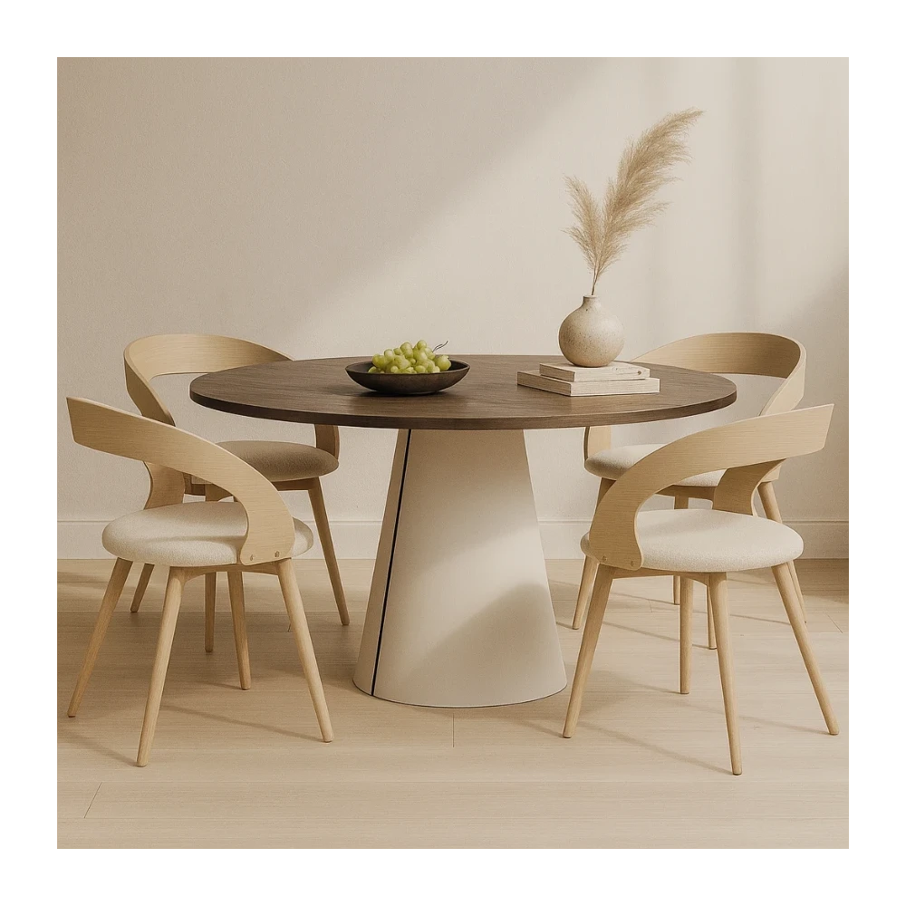 Runder ausziehbarer Tisch CORTIC Ø100, Ø120 cm