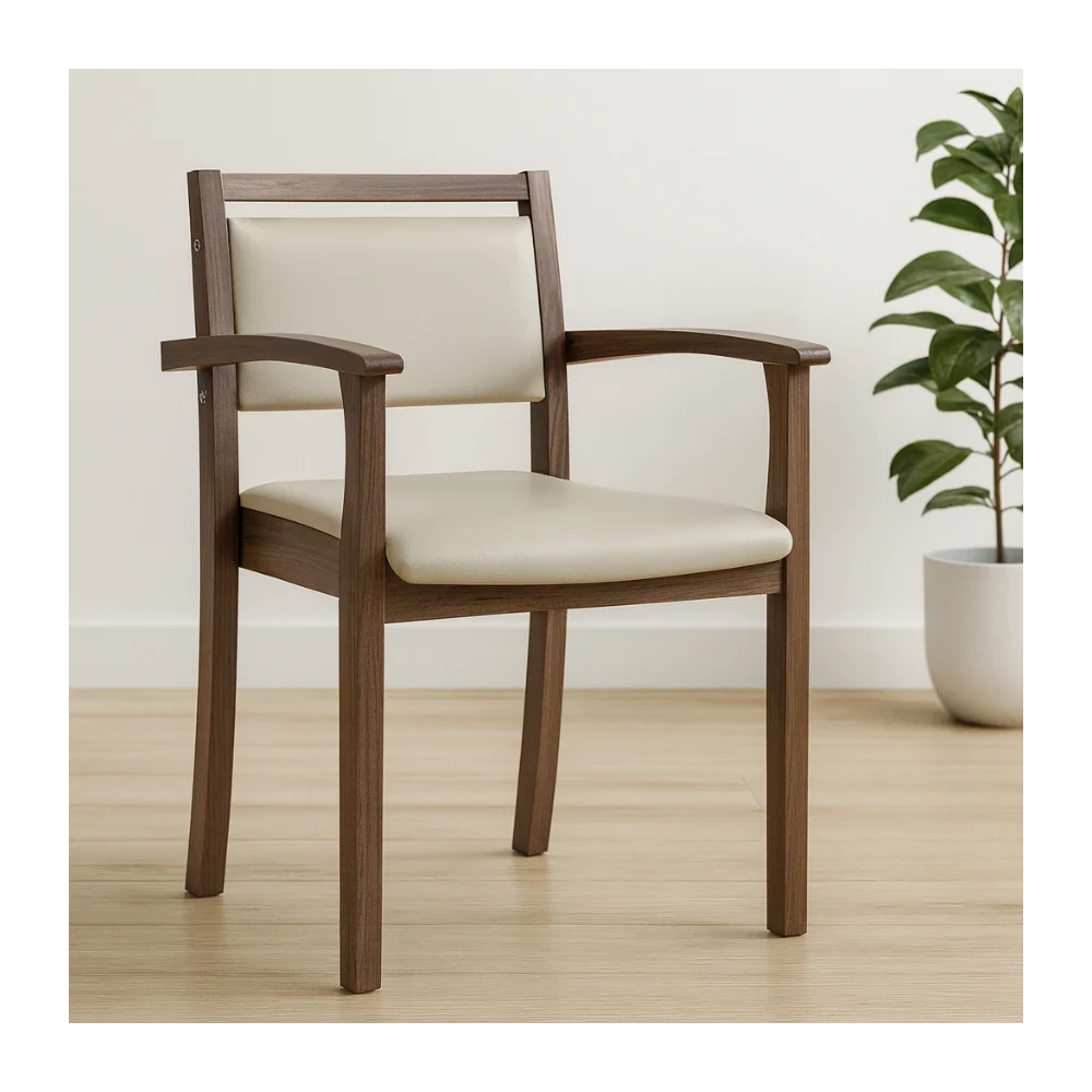 Holzstuhl GS50 mit gepolsterter Sitzfläche