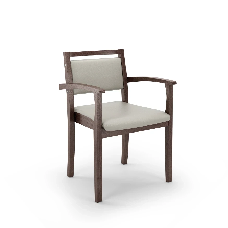 Holzstuhl GS50 mit gepolsterter Sitzfläche