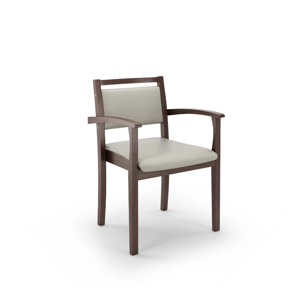 Holzstuhl GS50 mit gepolsterter Sitzfläche