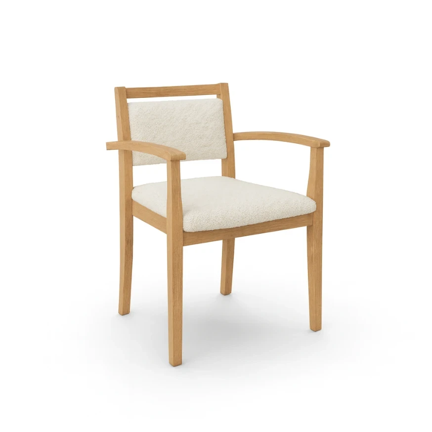 Holzstuhl GS50 mit gepolsterter Sitzfläche