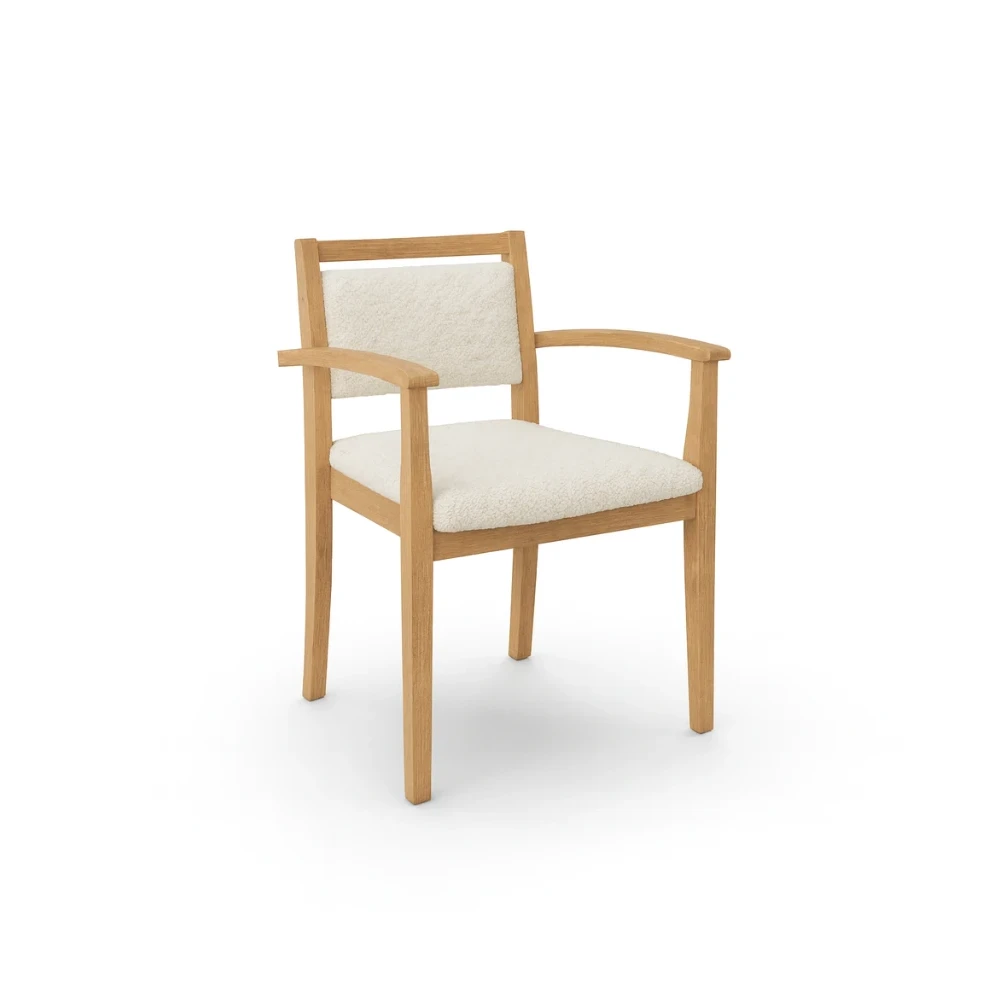 Holzstuhl GS50 mit gepolsterter Sitzfläche