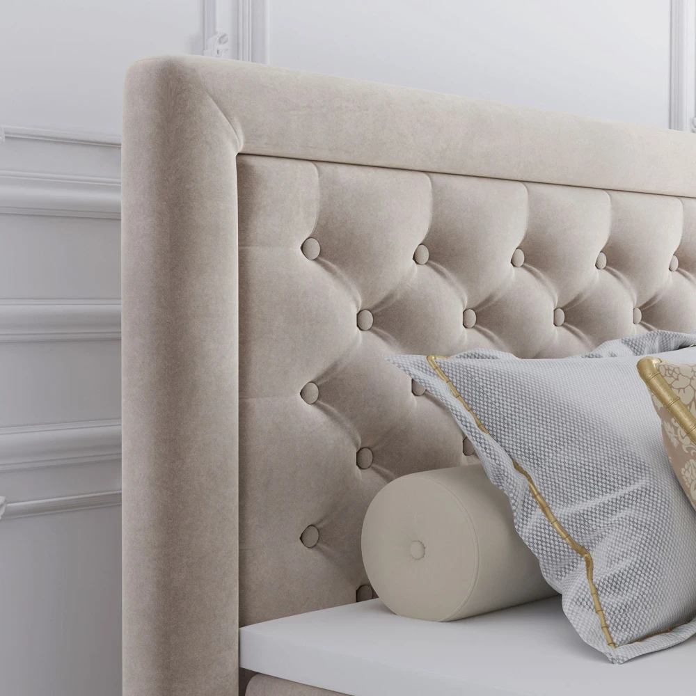 Boxspringbett GLAMI 200x200 cm Boxspringbett GLAMI 200x200 cm