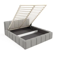 Polsterbett KALLA Slim 140x200 cm mit bettkasten