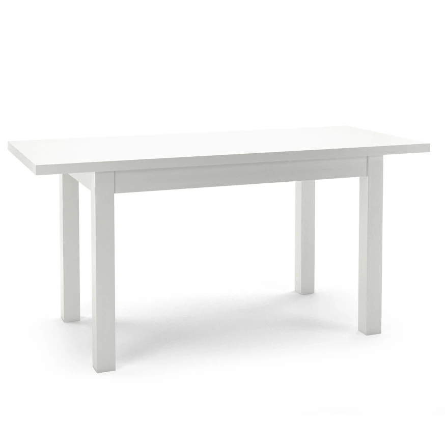 Rechteckiger ausziehbarer Holztisch HALEN, furniert mit natürlichem Buchenholzfurnier