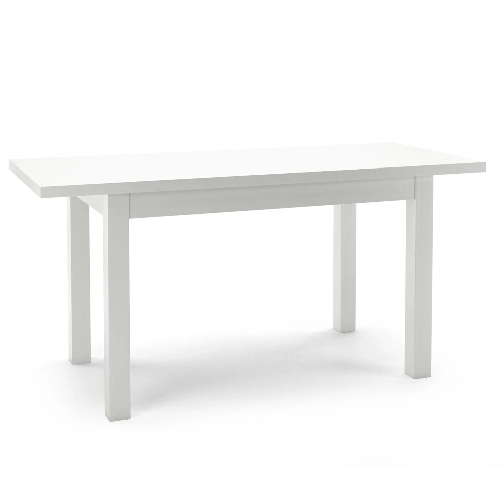 Rechteckiger ausziehbarer Holztisch HALEN, furniert mit natürlichem Buchenholzfurnier