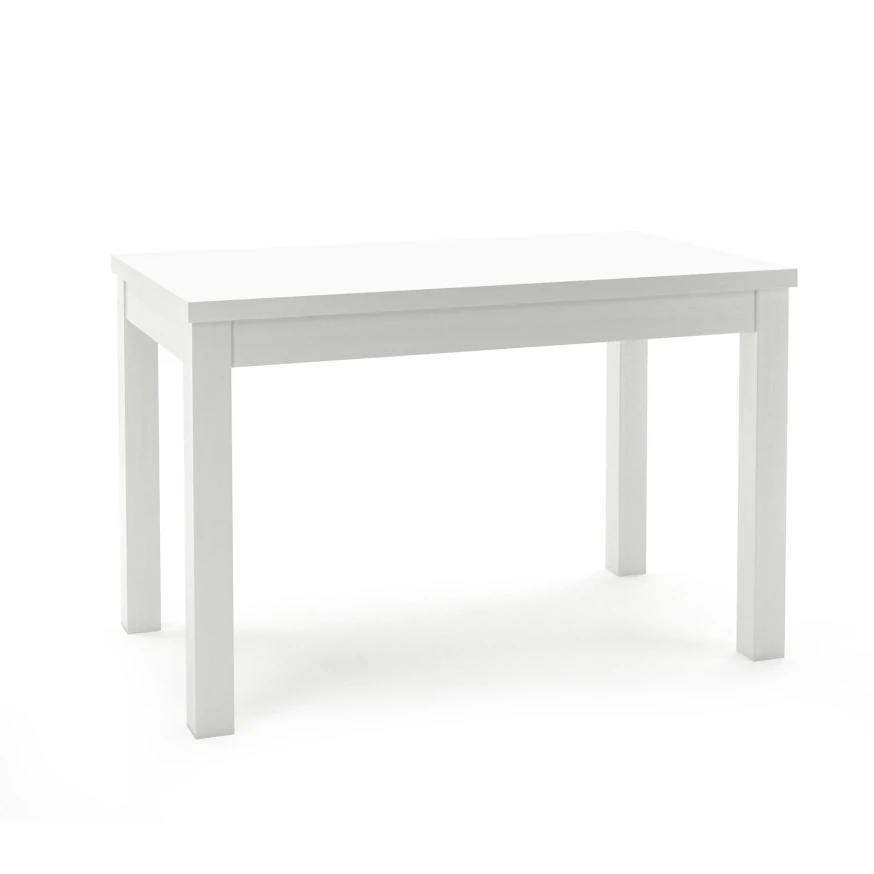 Rechteckiger ausziehbarer Holztisch HALEN, furniert mit natürlichem Buchenholzfurnier