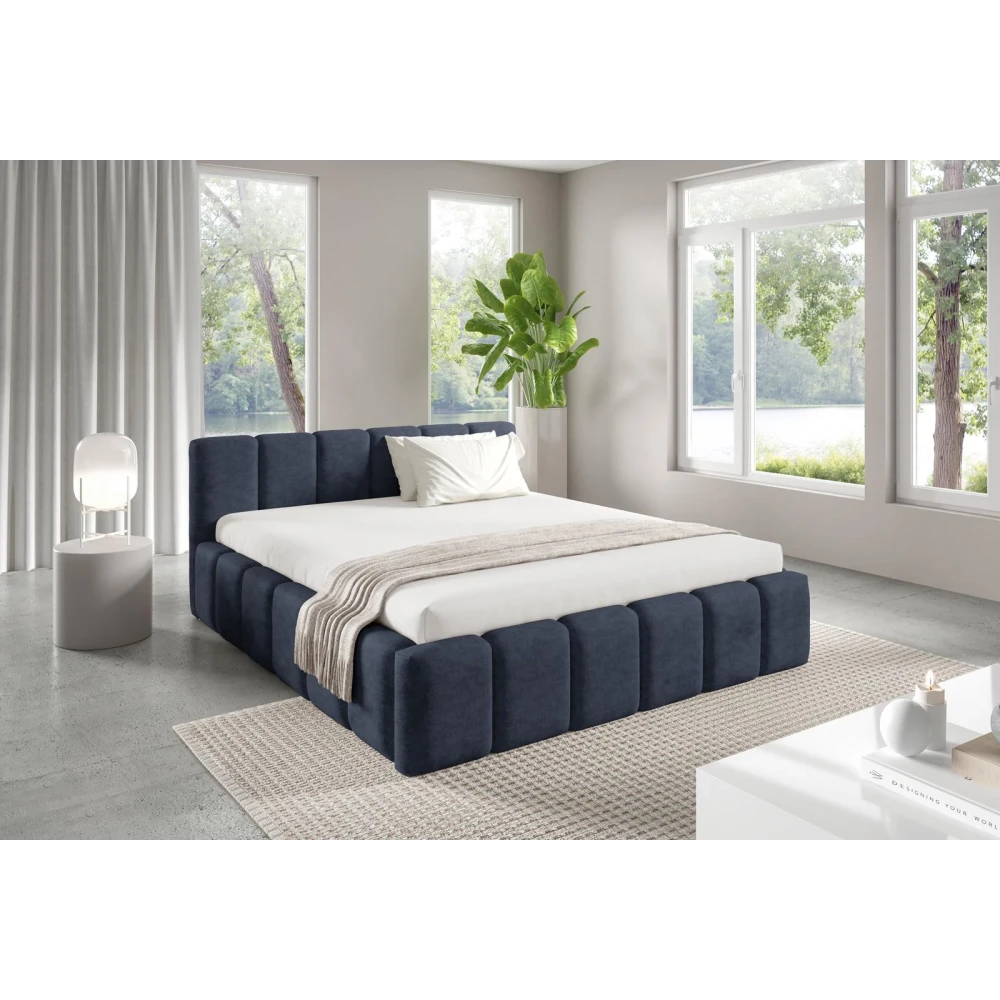 Polsterbett KALLA Medium 180x200 cm mit bettkasten